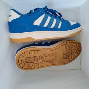 Men's Blue and White adidas Break Start 13